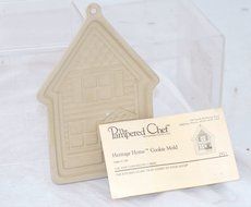 Heritage Home Clay Cookie Mold Pampered Chef #2921