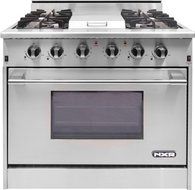 DRGB3601 36" Pro-Style Gas Range With 4 Sealed Burners, 18,500 BTU Infrared Griddle, 5.2 cu. ft. Manual Clean... N2