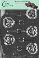 Cybrtrayd K036 Sweet 16 Lolly Chocolate Candy Mold with Exclusive Cybrtrayd Copyrighted Chocolate Molding Instructions