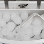 XtremepowerUS Ice Maker Machine Electric Portable Counter-Top Cube Ice Silver