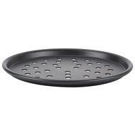 American Metalcraft HC2010P 10" Perforated Hard Coat Anodized Aluminum Tapered / Nesting Pizza Pan N4
