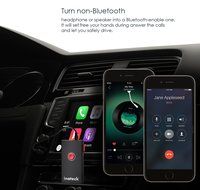 Inateck 2-In-1 Wireless Bluetooth Transmitter and Receiver Adapter with 3.5mm Stereo Output for Speakers, Headphones...