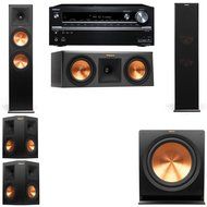 Klipsch RP-280F Tower Speakers-RP-250C-5.1-Onkyo TX-NR838