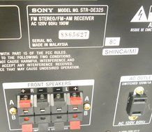 Sony Dolby Suround Pro-Logic Digital Signal Processing, AM/FM Receiver STR-DE325 N2