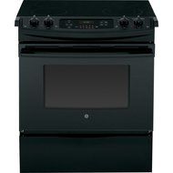 GE JS630DFBB 30" Black Electric Slide-In Smoothtop Range N3