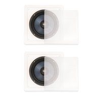 Blue Octave BDW8 In Wall 8" Passive Subwoofer Speakers Home Theater 2 Sub Set