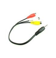 3.5mm Plug Male to 3 RCA Female Adapter Audio Video Cable