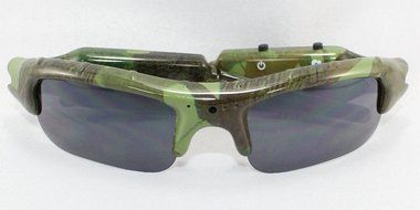 Camouflage Green Micro Camera Sunglasses Mini DV Camcorder Recorder Outdoor Sport Video Recorder Sunglasses