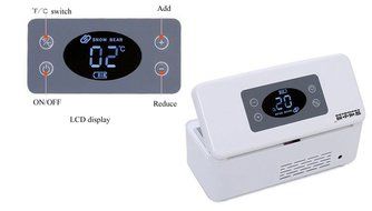 TOPCHANCES Portable 100-240V Insulin Cooler 2~25&deg;C Portable Snow Bear 100-240V Refrigerated Box Drug Reefer Car...