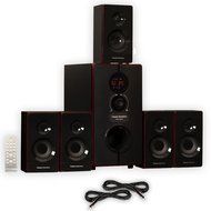 Theater Solutions TS516BT Home Theater Bluetooth 5.1 Speaker System with 2 Extension Cables