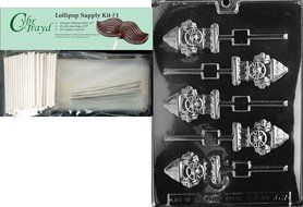 Cybrtrayd J067 Fire Hydrant Lolly Chocolate Candy Mold with Exclusive Cybrtrayd Copyrighted Chocolate Molding... N4