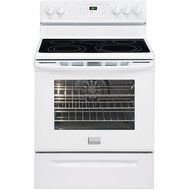 Gallery Series 30" Electric Smoothtop Freestanding Range with 5.7 Cu. Ft. Convection Oven Color: White