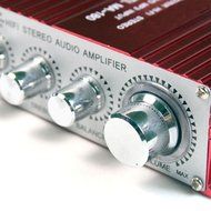 2Ch Digital Power Amplifier, Mowon Tripath Class T HIFI Steoro Audio Mini Amplifier 20x2W AMP with 3A Power Supply... N5