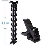 LeaningTech Jaws Flex Clamp Mount with Adjustable Neck for Gopro Hero 4 3+ 3 2 1 Sport Video Camera N2