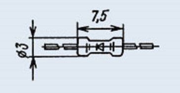 Diode silicon KD512A analogue MA4307, MA4308 USSR 250 pcs