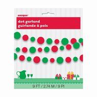 Red and Green Polka Dot Holiday Cupcake Kit for 24 N2