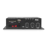 Pyle PFA220BT Bluetooth Mini Blue Series Compact Class-T Amplifier, 120W, USB Flash Drive Reader N5