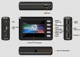 51youg Full HD 1080P Sports Video Helmet Camera Mini DVR Camera 2.5&quot; TFT LCD 135&deg; Model S-Q88