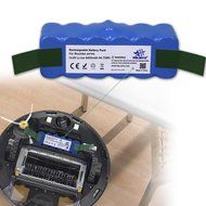 Melasta Higher Power 6400mAh 14.8V Li-ion Replacement Battery Made of Panasonic Cells for iRobot Roomba 500 600... N2