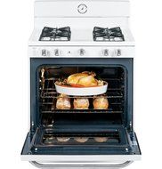 GE AGBS45DEFWS Artistry 30" White Gas Sealed Burner Range N4