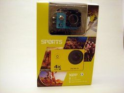 Turquoise 4K Ultra Wi-Fi (Gopro Style) Sport Camera with 30fps Includes Multiple Attachments and Waterproof Shock...