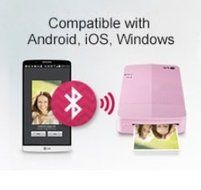 [new] L.g Pocket Photo3 Popo Pd251 Portable Pocket Printer + Zink 30 Sheets N5