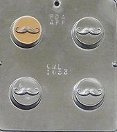 Mustache Oreo Cookie Sandwich Chocolate Candy Mold Moustache