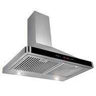 AKDY 30" Wall Mount Stainless Steel LED Touch Control Panel Kitchen Vent Range Hood Powerful Cooking Fan Baffle... N4