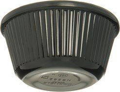 Carlisle S28203 Melamine Fluted Ramekin, 3 oz Capacity, 1.43" Height, Black (Case of 48) N4