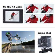 Andoer 4K 30fps/1080P 60fps Full HD 16MP Action Camera Waterproof 30m WiFi 2.0"LCD Sports Helmet Bike DV Cam Camcorder... N11