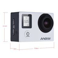Andoer 4K 30fps/1080P 60fps Full HD 16MP Action Camera Waterproof 30m WiFi 2.0"LCD Sports Helmet Bike DV Cam Camcorder... N13