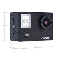 Andoer 4K 30fps/1080P 60fps Full HD 16MP Action Camera Waterproof 30m WiFi 2.0"LCD Sports Helmet Bike DV Cam Camcorder... N14
