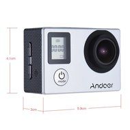 Andoer 4K 30fps/1080P 60fps Full HD 16MP Action Camera Waterproof 30m WiFi 2.0"LCD Sports Helmet Bike DV Cam Camcorder... N15