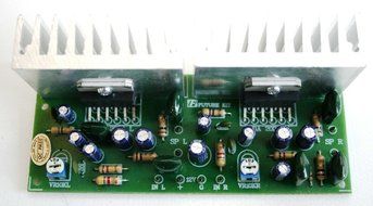 Small Power Amplifier BTL 15+15 W Stereo Assembled Electronic Circuit : FA608