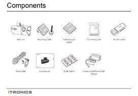 ITRONICS iPass Black ITB-100SPW Smart WiFi FullHD Vehicle Driving Recorder CAR Black BOX N4