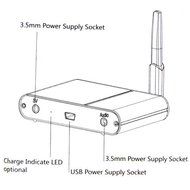Sienoc Bluetooth Audio Receiver X300 Wireless Music Link for i-Phone/Computer/Tablet PC N7
