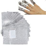 GUAngqi 50 Pcs Aluminium Foil Nail Wraps Acrylic Gel Polish Remover