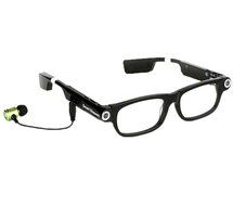 niceEshop(TM) Wearable Video Camera Glasses with Bluetooth Headset &amp; Drive Safe Assist (Black)