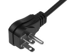 SF Cable, US Universal Wall Side Right Angle Power Cord, IEC320 C13 to NEMA 5-15P (6 Feet)
