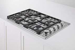 DCS CDV365L 36" Stainless Steel Liquid Propane Sealed Burner Cooktop N2