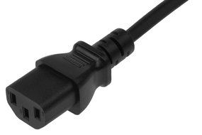 SF Cable, US Universal Wall Side Right Angle Power Cord, IEC320 C13 to NEMA 5-15P (6 Feet) N2