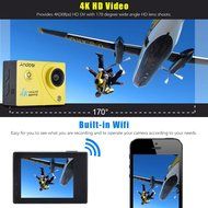 Andoer 2.0in Wifi 4K 1080P 60FPS 30FPS Full HD DV LTPS LCD Waterproof 170&deg;Wide Angle Outdoor Action Sports Camera... N26
