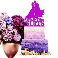Solid Black #65 Sugar Yeti Brand Made in USA Custom Cake Toppers Mr &amp; Mrs Batman Wedding Cake Toppers Personalized...