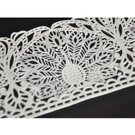 Anyana Peacock Cake Baking Mold Silicone Cake Mat Lace Pad For Cake Decorating Color Pink Gum Pastry Tool Kitchen... N5