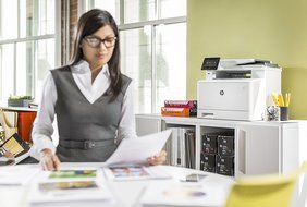 HP Laserjet Pro M477fdw Wireless All-in-One Color Printer, (CF379A) N2