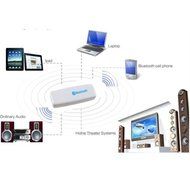 AGPtek&reg; USB Bluetooth Audio Music Receiver Adapter (white) with 3.5mm Stereo Output for Headphones, Portable Speakers...