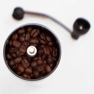 Little Home Slim Ceramic Burr Hand Crank Manual Coffee Grinder / Bean Mill N3