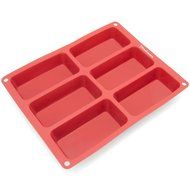 Freshware CB-105RD 12-Cavity Petite Silicone Mold for Soap, Bread, Loaf, Muffin, Brownie, Cornbread, Cheesecake... N15