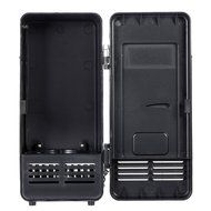 Anself Mini USB Fridge Cooler Warmer Refrigerator for Drink Beverage Cans Red Blue LED Light (Black) N3