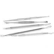 GUAngqi Stainless Steel Blackhead Acne Pimple Extractor Remover Removal Tool Kit Set of 5Pcs N7